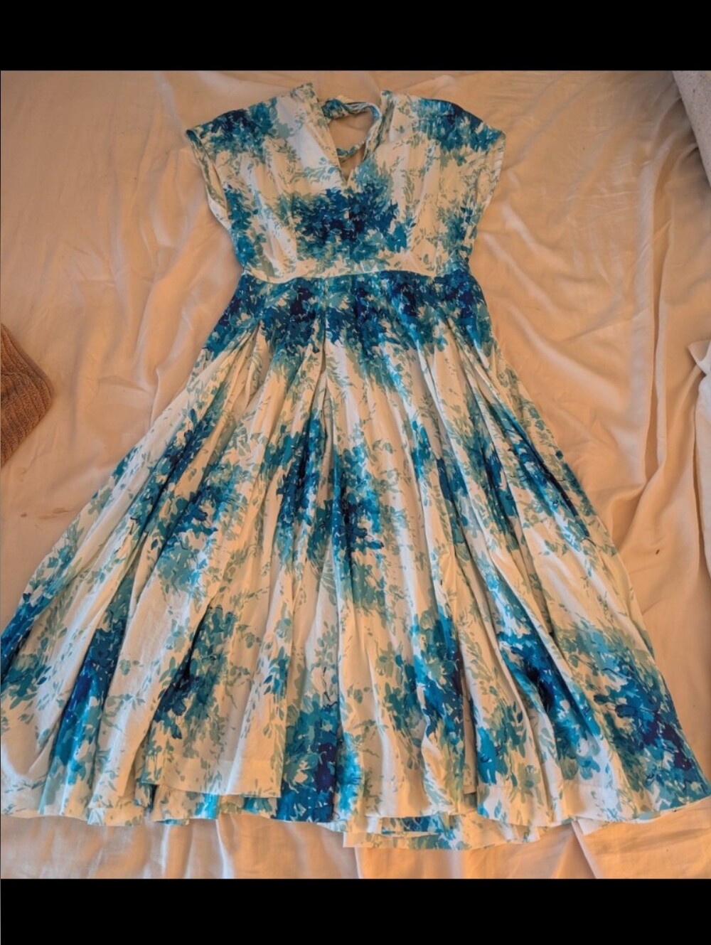 Anthropologie Maple Annabelle Hydrangea Dress - Worn on TV